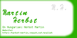 martin herbst business card